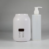 Maxbell Single Bottle Oil Heater with 2Pcs Empty Bottles Salon SPA Oil Bottle Warmer White