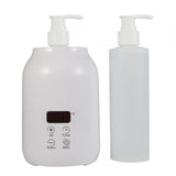 Maxbell Single Bottle Oil Heater with 2Pcs Empty Bottles Salon SPA Oil Bottle Warmer White