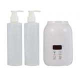 Maxbell Single Bottle Oil Heater with 2Pcs Empty Bottles Salon SPA Oil Bottle Warmer White