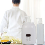 Maxbell Single Bottle Oil Heater with 2Pcs Empty Bottles Salon SPA Oil Bottle Warmer White
