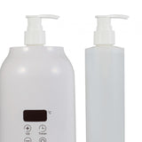 Maxbell Single Bottle Oil Heater with 2Pcs Empty Bottles Salon SPA Oil Bottle Warmer White
