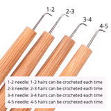 Maxbell 4 Pieces Lace Wig Ventilating Needles Hair Weave Needles for Making Lace Wig
