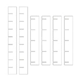Maxbell 6Pcs Drawer Dividers Organizer Drawer Separators for Office Supplies Make up