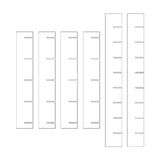 Maxbell 6Pcs Drawer Dividers Organizer Drawer Separators for Office Supplies Make up