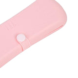 Maxbell Travel Makeup Brush Holder Container Portable Silicon Makeup Bag Lightweight Pink