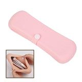 Maxbell Travel Makeup Brush Holder Container Portable Silicon Makeup Bag Lightweight Pink