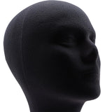 Maxbell Male Foam Mannequin Head Model Hat Display Stand Black Practical Height 32cm