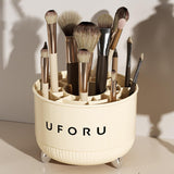 Maxbell Makeup Brush Holder Makeup Brushes Organizer for Desktop Bathroom Countertop 21 Grids