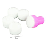 Maxbell 5 Pieces Nail Art Soft Sponges Mini Stamping Manicure Sponges for Salon