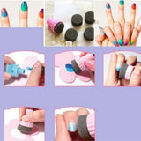 Maxbell 5 Pieces Nail Art Soft Sponges Mini Stamping Manicure Sponges for Salon