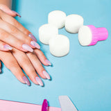 Maxbell 5 Pieces Nail Art Soft Sponges Mini Stamping Manicure Sponges for Salon