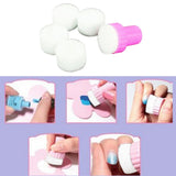 Maxbell 5 Pieces Nail Art Soft Sponges Mini Stamping Manicure Sponges for Salon