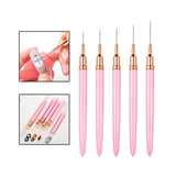 Maxbell Nail Art Brushes Nail Drawing Brush for Thin Details Long Lines Fine Drawing 4mm
