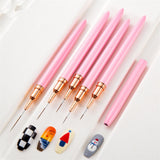 Maxbell Nail Art Brushes Nail Drawing Brush for Thin Details Long Lines Fine Drawing 4mm