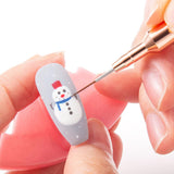 Maxbell Nail Art Brushes Nail Drawing Brush for Thin Details Long Lines Fine Drawing 4mm