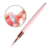 Maxbell Nail Art Brushes Nail Drawing Brush for Thin Details Long Lines Fine Drawing 8mm