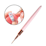 Maxbell Nail Art Brushes Nail Drawing Brush for Thin Details Long Lines Fine Drawing 12mm