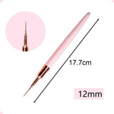 Maxbell Nail Art Brushes Nail Drawing Brush for Thin Details Long Lines Fine Drawing 12mm