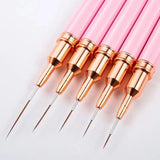 Maxbell Nail Art Brushes Nail Drawing Brush for Thin Details Long Lines Fine Drawing 20mm