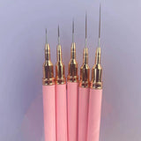 Maxbell Nail Art Brushes Nail Drawing Brush for Thin Details Long Lines Fine Drawing 20mm