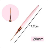 Maxbell Nail Art Brushes Nail Drawing Brush for Thin Details Long Lines Fine Drawing 20mm