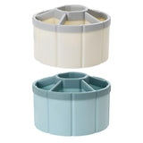 Maxbell Rotating Pen Holder Makeup Brush Storage Organizer Large Capacity for School White