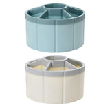 Maxbell Rotating Pen Holder Makeup Brush Storage Organizer Large Capacity for School White