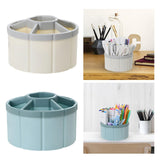 Maxbell Rotating Pen Holder Makeup Brush Storage Organizer Large Capacity for School White