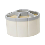 Maxbell Rotating Pen Holder Makeup Brush Storage Organizer Large Capacity for School White