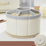 Maxbell Rotating Pen Holder Makeup Brush Storage Organizer Large Capacity for School White