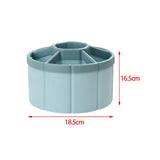 Maxbell Rotating Pen Holder Makeup Brush Storage Organizer Large Capacity for School Blue