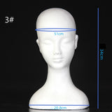 Maxbell Foam Mannequin Head Wig Display Mannequin Head Lightweight Manikin Foam Head Style C