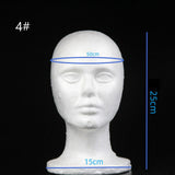 Maxbell Foam Mannequin Head Wig Display Mannequin Head Lightweight Manikin Foam Head Style D