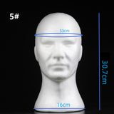 Maxbell Foam Mannequin Head Wig Display Mannequin Head Lightweight Manikin Foam Head Style E