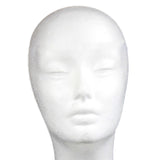 Maxbell Foam Mannequin Head Wig Display Mannequin Head Lightweight Manikin Foam Head Style F