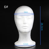 Maxbell Foam Mannequin Head Wig Display Mannequin Head Lightweight Manikin Foam Head Style F