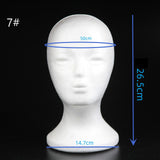 Maxbell Foam Mannequin Head Wig Display Mannequin Head Lightweight Manikin Foam Head Style G