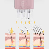 Maxbell Scalp Applicator Comb 4ml Hair Oil Applicator Bottle for Serum Essential Oil White