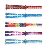 Maxbell Practice Butterfly Comb Trainer Training Comb for Beginner Practice Training Red