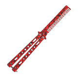 Maxbell Practice Butterfly Comb Trainer Training Comb for Beginner Practice Training Red
