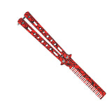 Maxbell Practice Butterfly Comb Trainer Training Comb for Beginner Practice Training Red
