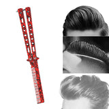 Maxbell Practice Butterfly Comb Trainer Training Comb for Beginner Practice Training Red