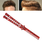 Maxbell Practice Butterfly Comb Trainer Training Comb for Beginner Practice Training Red