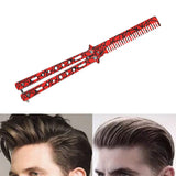 Maxbell Practice Butterfly Comb Trainer Training Comb for Beginner Practice Training Red