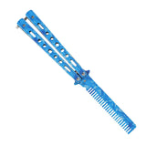 Maxbell Practice Butterfly Comb Trainer Training Comb for Beginner Practice Training Blue