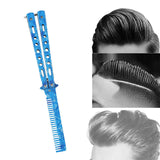 Maxbell Practice Butterfly Comb Trainer Training Comb for Beginner Practice Training Blue