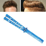 Maxbell Practice Butterfly Comb Trainer Training Comb for Beginner Practice Training Blue