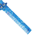 Maxbell Practice Butterfly Comb Trainer Training Comb for Beginner Practice Training Blue