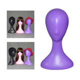 Maxbell Mannequin Head Display Durable Wig Head Display Display Hair Hats Hairpieces Purple