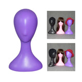 Maxbell Mannequin Head Display Durable Wig Head Display Display Hair Hats Hairpieces Purple